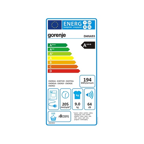 Gorenje DHNA93 Hőszivattyús szárítógép