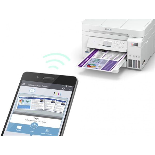 Epson L6276 EcoTank multifunkciós nyomtató fehér (C11CJ61406)