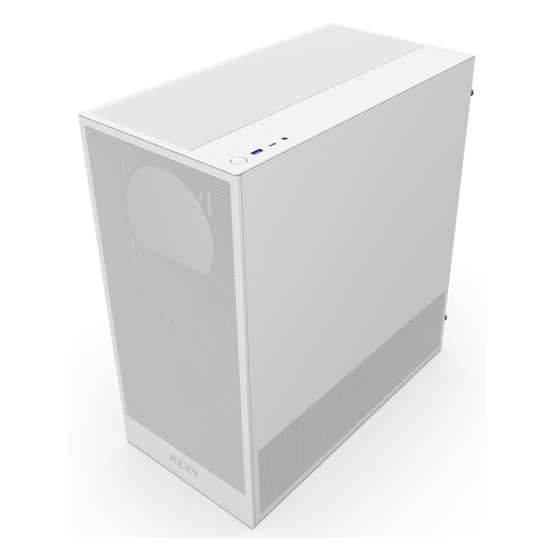   NZXT  CC-H52FW-01 Midi H5 Flow (2024) Számítógépház Matt fehér  