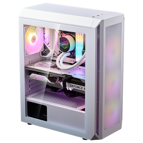 ADATA XPG  Midi ATX Valor AIR PLUS  4x120mm RGB ventilátor Tápegység nélkül  üvegfalú Számítógépház Fehér