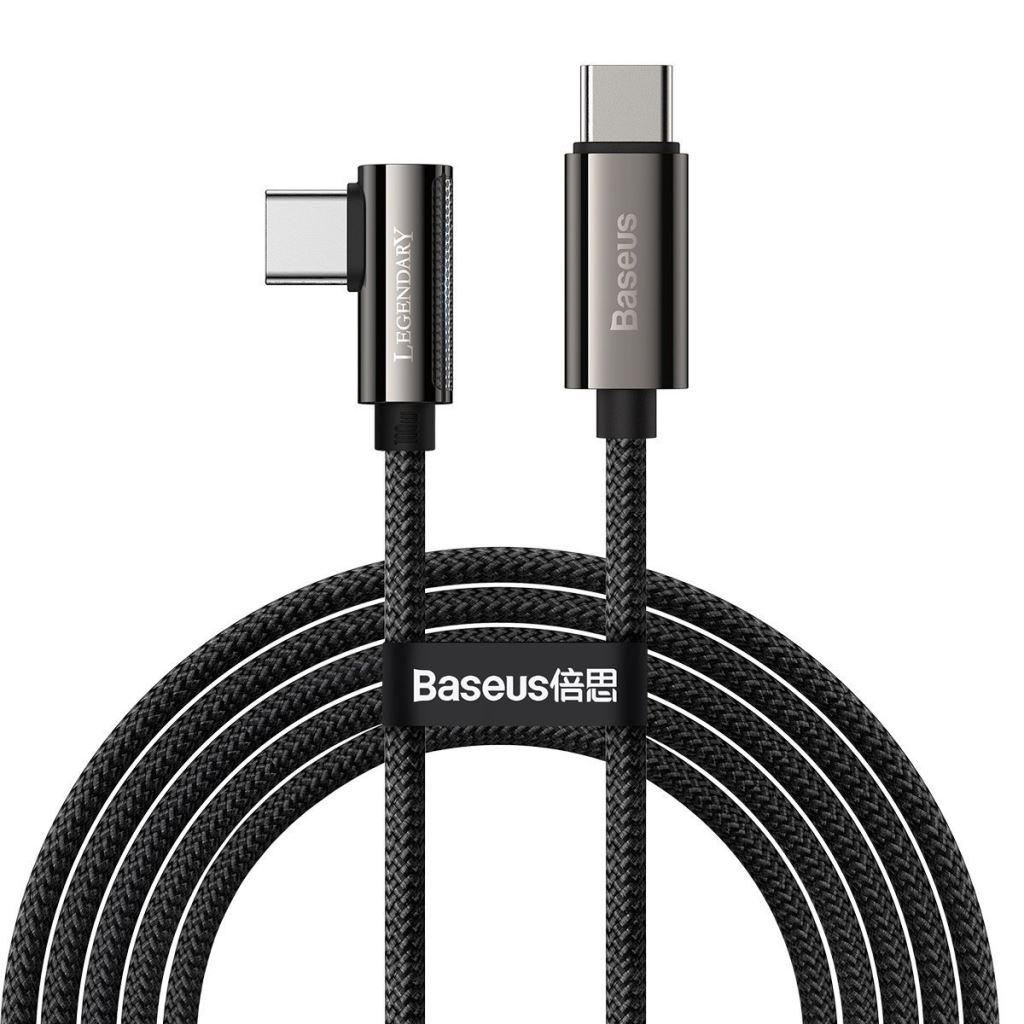 Baseus Legend Series USB-C–USB-C ferde kábel, PD, 100 W, 2m, fekete (CATCS-A01)
