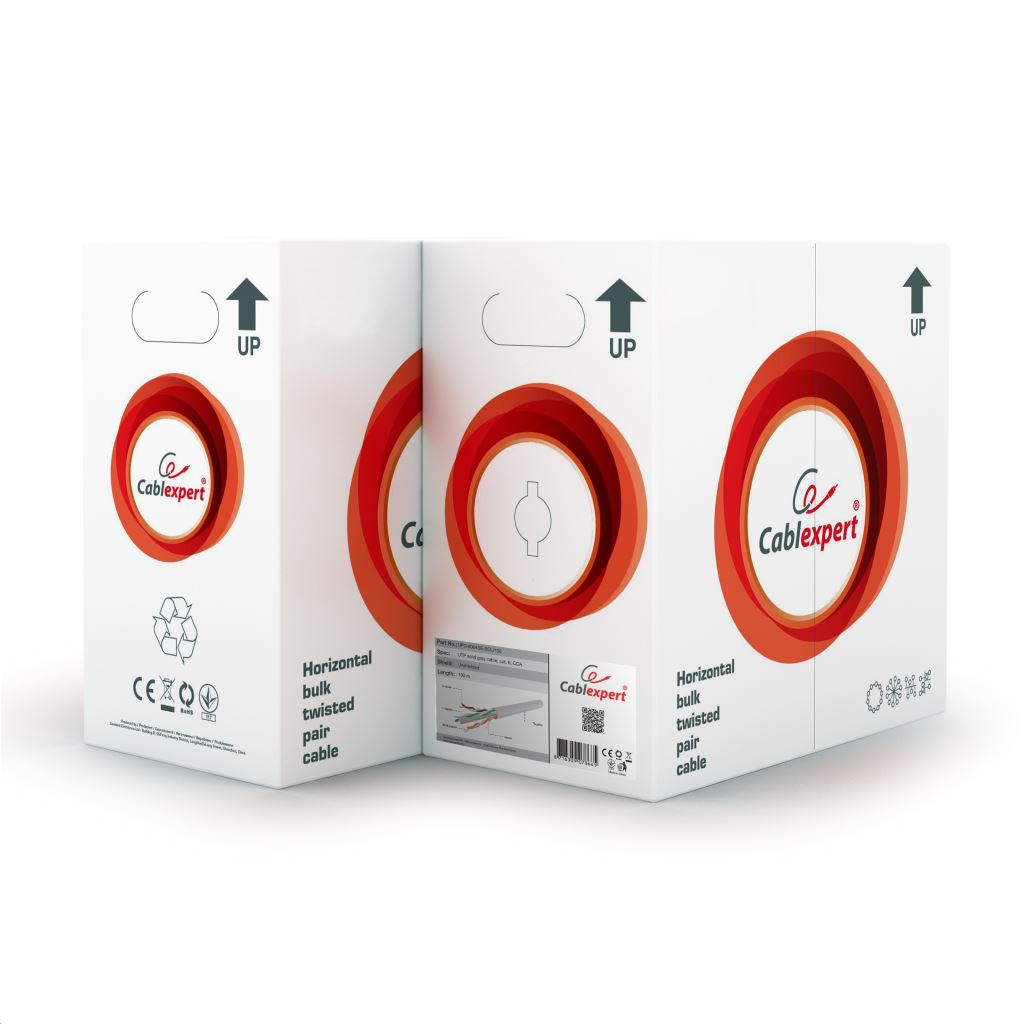 Gembird Cablexpert UTP solid árnyékolatlan kábel Cat6 305m premium CCA (UPC-6004SE-SOL)