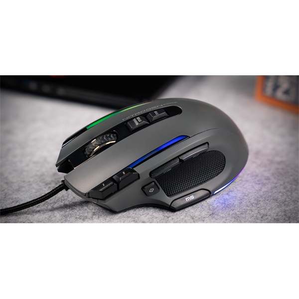 The G-Lab  KULT NITRO CORE RGB LED Gamer Egér fekete 