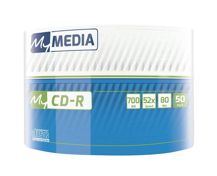 MyMedia 80'/700MB 52x CD lemez zsugor 50db/cs (CDM7052Z50)