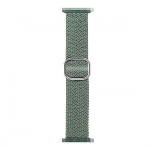 Phoner Hook Apple Watch csatos fonott szövet szíj 38/40/41mm zöld  (72603)