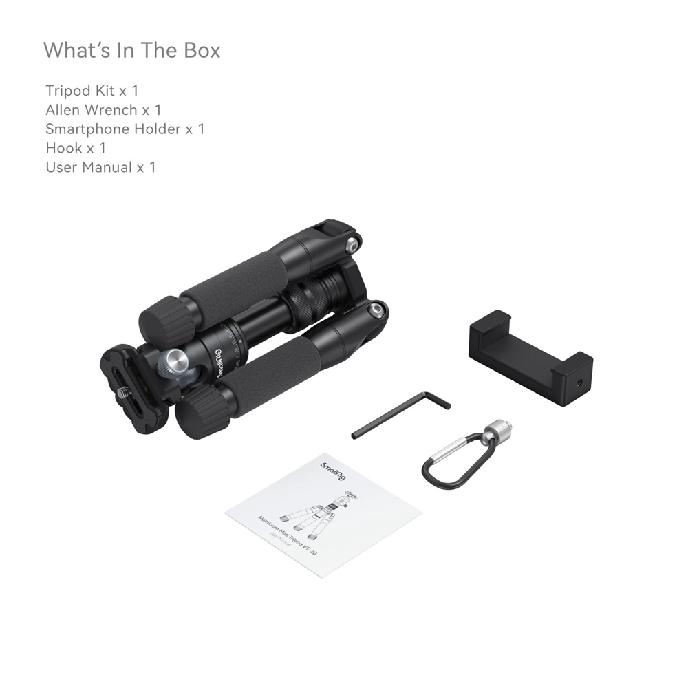 SmallRig VT-20  Aluminum Mini Tripod 
