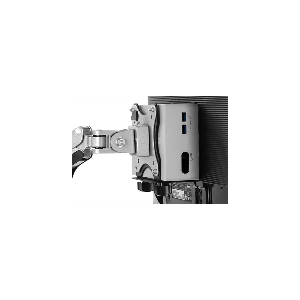 Raidsonic IB-MSA102-VM IcyBox  VESA 75x75/100x100 rögzítéssel rögzítésű mini PC tartó