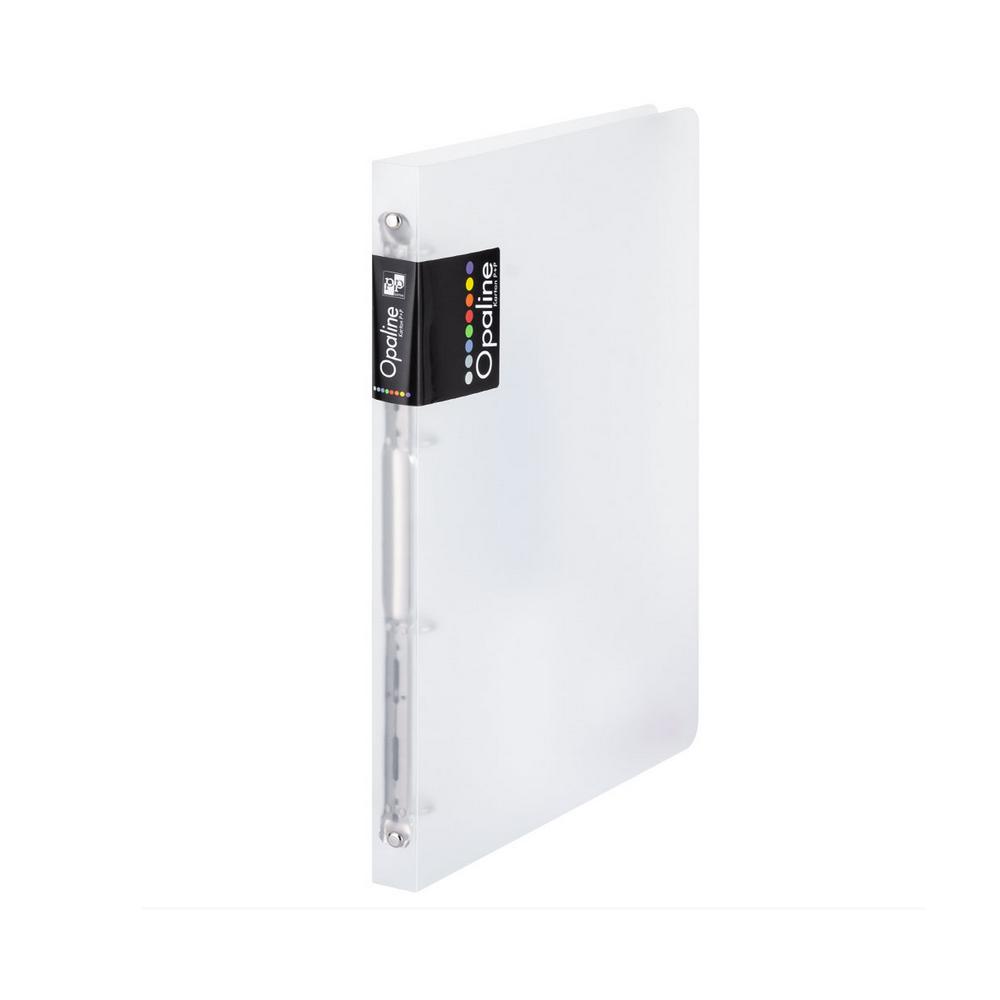 Karton Gyűrűskönyv A4, 4 gyűrűs 2cm gerinc PP,  P+P Opaline fehér (2-151)