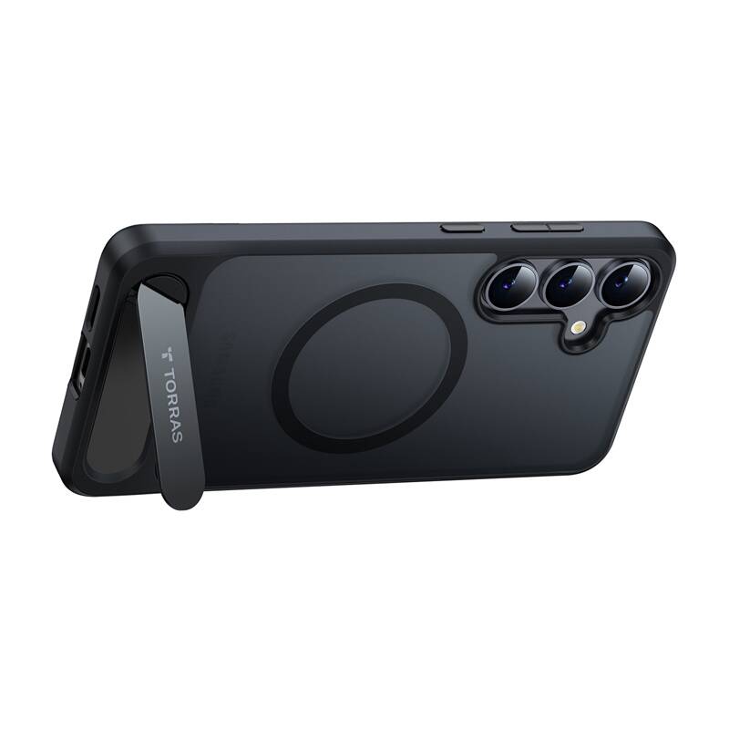 Torras Phone Case Pstand Series do Samsung S25+ (black)
