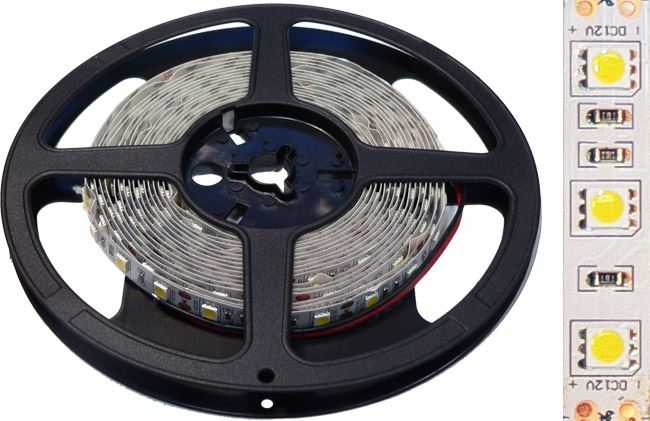 Sunwor 5050-60D WW Dupla LED szalag 5 m meleg fehér (114421) Sunwor 5050-60D WW Dupla LED szalag 5 m meleg fehér (114421)