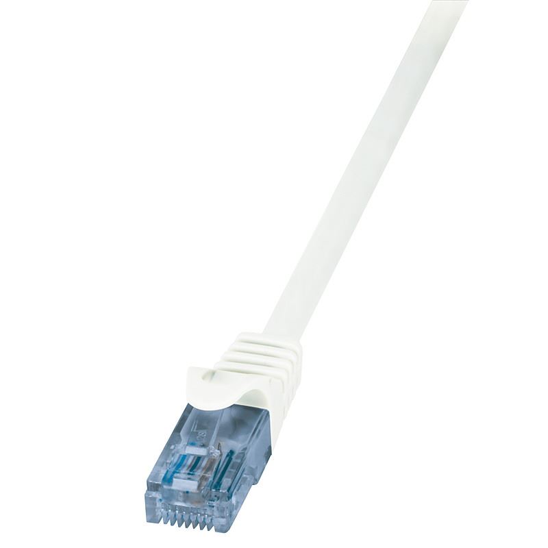LogiLink CAT6A U/ UTP patch kábel 5 m fehér, CP3071U