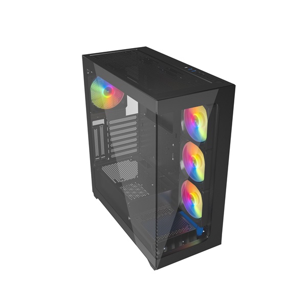 RAIDMAX i800 (táp nélküli) ablakos ATX ház Fekete