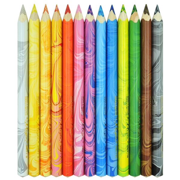 Koh-I-Noor 3408/13 vastag 13db-os vegyes színű színes ceruza