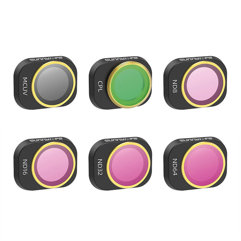 6 Lens Filters MCUV, CPL, ND8/16/32/64 Sunnylife for DJI MINI 4 PRO 6 Lens Filters MCUV, CPL, ND8/16/32/64 Sunnylife for DJI MINI 4 PRO