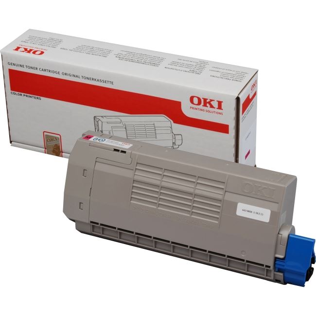 OKI 44318606 bíborvörös toner