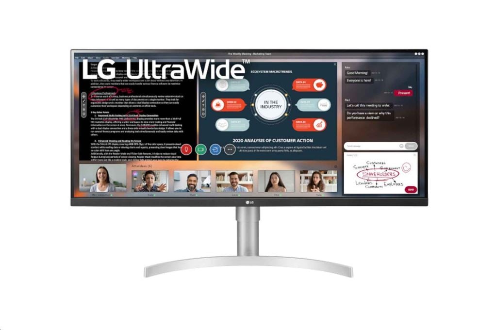 34" LG 34WN650-W LCD monitor