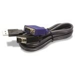 TRENDnet TK-CU06 D-SUB 15pin USB M/M KVM tkábel 1.8m fekete (TK-CU06)