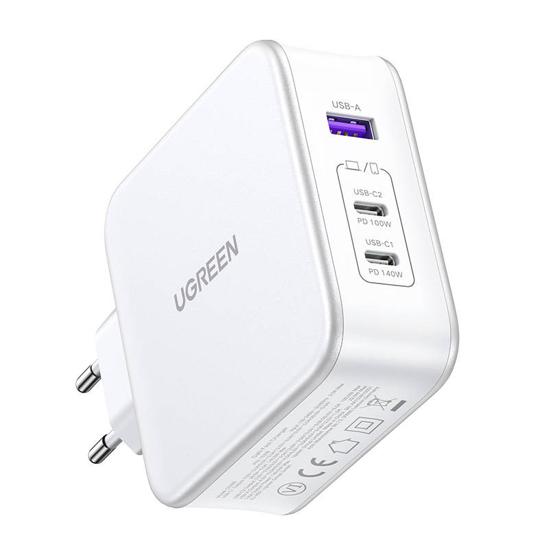 Fast Charger Nexode UGREEN 15339, GaN, 140W (white)