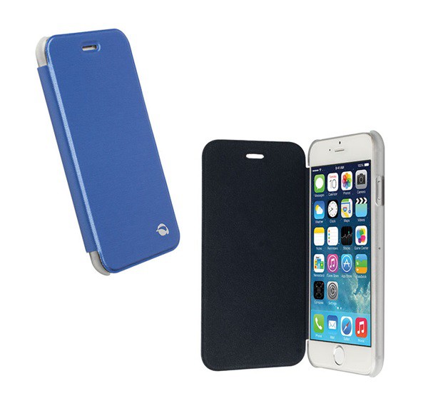 KRUSELL FlipCover BODEN műanyag telefonvédő (FLIP, átlátszó hátlap, oldalra nyíló) KÉK [Apple iPhone 6S 4.7]
