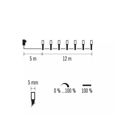 Emos D4AL06 LEDES KÜLTÉRI FÉNYFÜZÉR