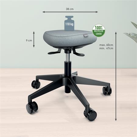 LEITZ Ergo Comfort Active görgős ergonomikus Munkaszék Világosszürke