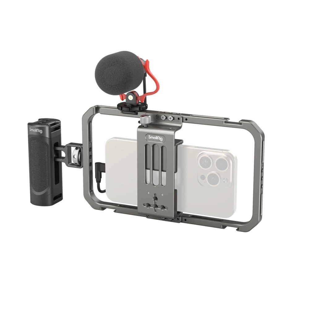 SMALLRIG 3384C Professzionális telefonos videós felszerelés vlogoláshoz + élő közvetítéshez