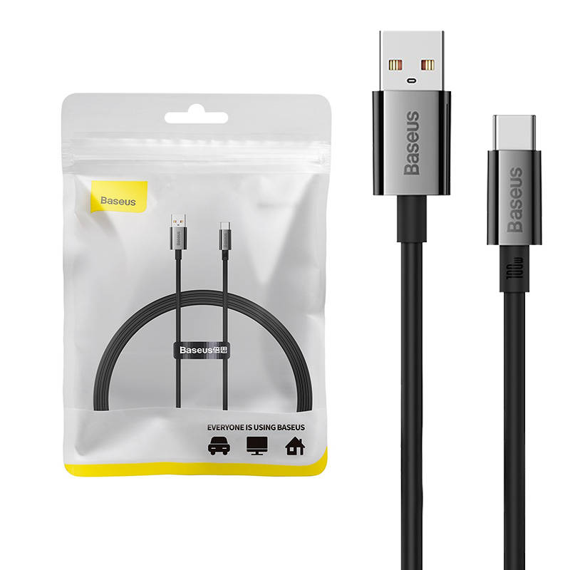 Cable USB do USB-C Baseus Superior100W 1m (black) Cable USB do USB-C Baseus Superior100W 1m (black)