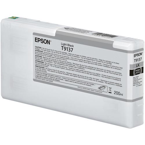Epson T9137 tintapatron 200ml világos fekete (C13T913700) Epson T9137 tintapatron 200ml világos fekete (C13T913700)