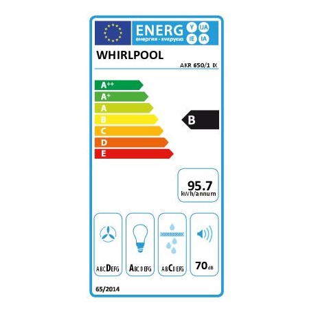 Whirlpool AKR 650/1 IX PÁRAELSZÍVÓ BEÉPÍTHETŐ