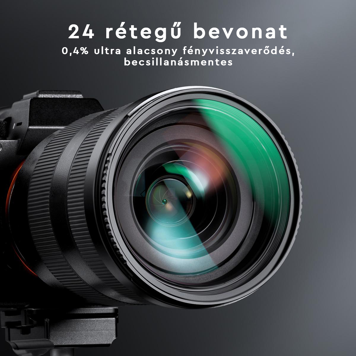 K&F Concept Professzionális ND szűrő szett 72mm (ND8+ND64+ND1000) + szűrőtartó tok + 3db törlőkendő