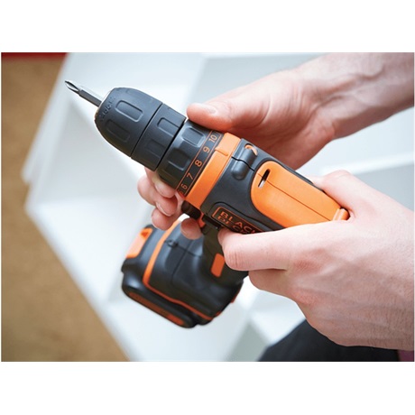 Black and Decker BDCDD12K-QW AKKUS FÚRÓ-CSAVARÓZÓ KOFFERBEN