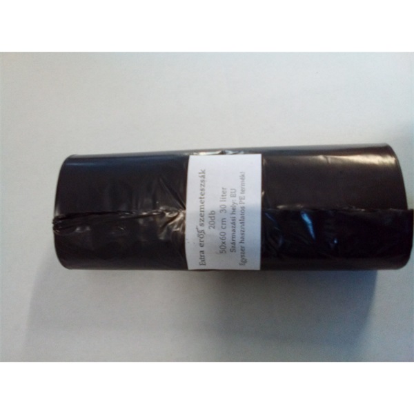 30l  500x600mm  14my erős vastag 20 db/csomag háztartási szemeteszsák 30l  500x600mm  14my erős vastag 20 db/csomag háztartási szemeteszsák