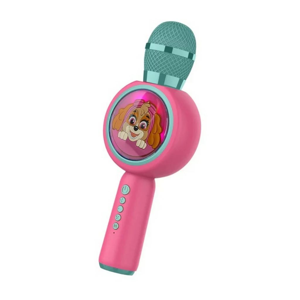 OTL Technologies PAW310 Mancs Őrjárat Skye PopSing LED Karaoke Mikrofon Pink