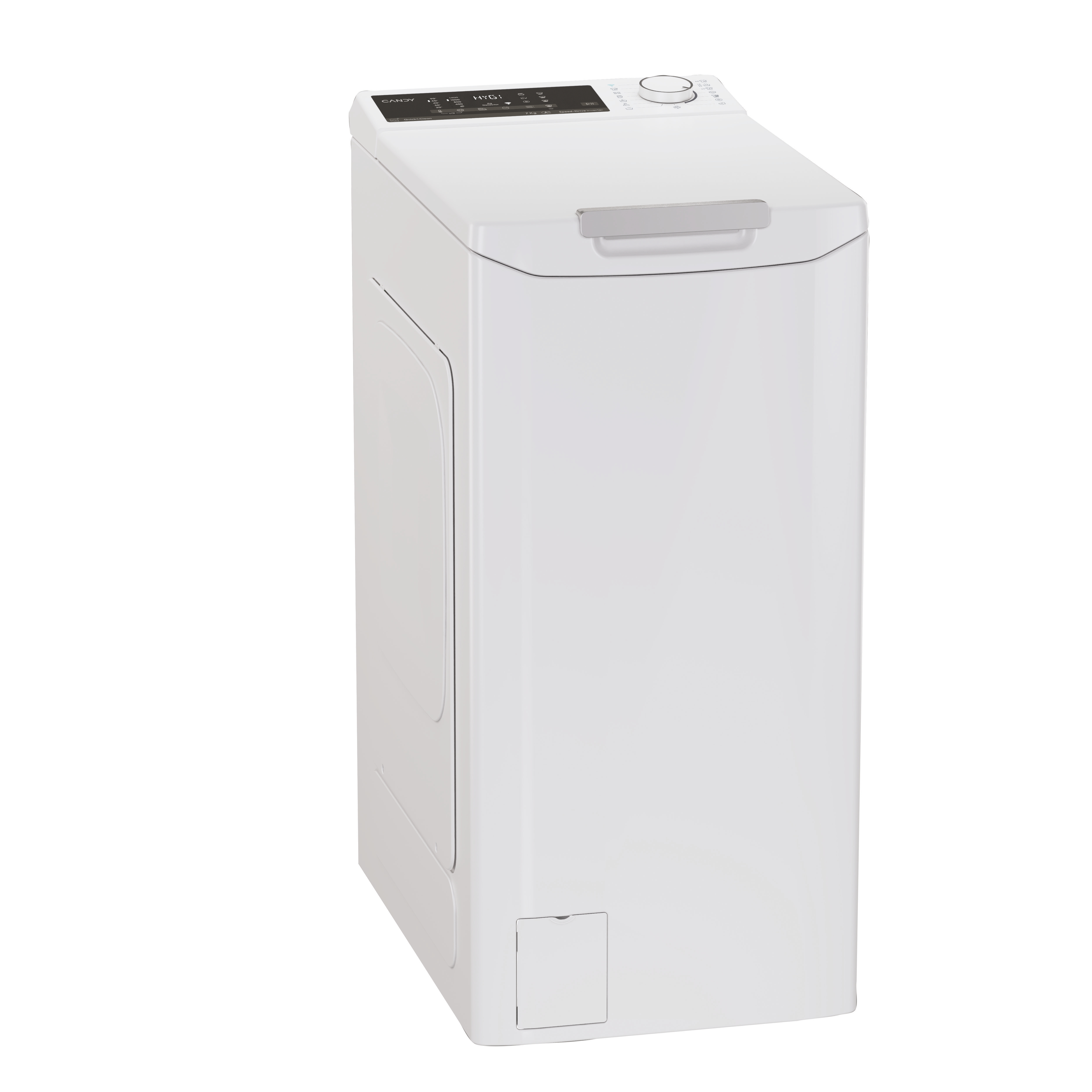 Candy TCA474TM5-S Felültöltős mosógép - 7 kg, 1400 ford./perc, A Energiaosztály, WiFi + BLE
