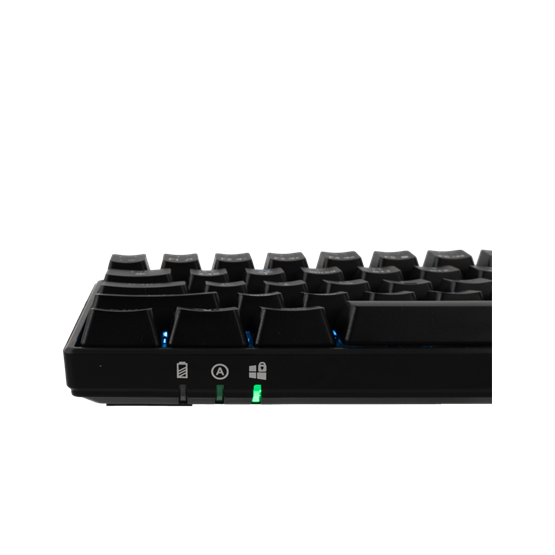  White Shark Premium GK-003111B/R-US KAIKEN vezeték nélküli mechanikus gamer billentyűzet Fekete US