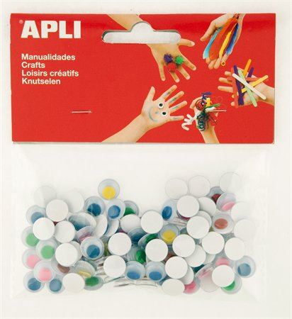 APLI "Creative" öntapadó mozgó szem kör vegyes színek (13266) APLI "Creative" öntapadó mozgó szem kör vegyes színek (13266)