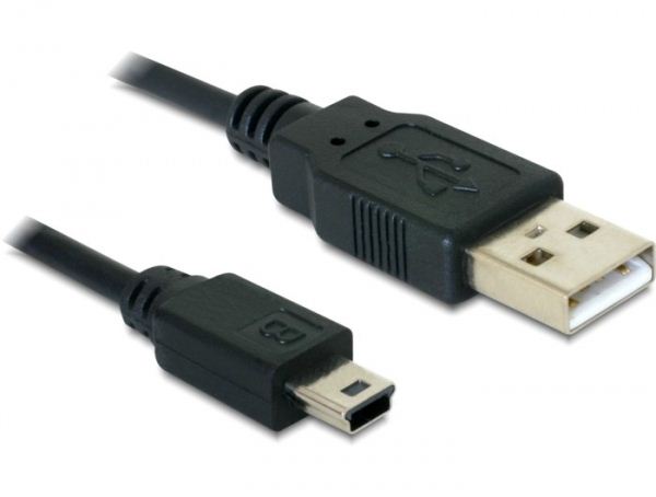 Delock DL82396 USB 2.0-A – USB Mini-B 5 tűs 0.70 m (apa / apa) kábel Delock DL82396 USB 2.0-A – USB Mini-B 5 tűs 0.70 m (apa / apa) kábel