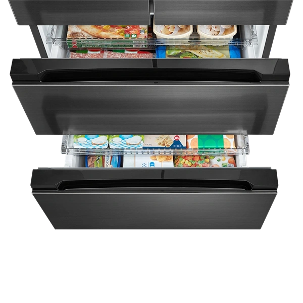 Midea MDRF692FIE46 négyajtós  Hűtő:347L  Fagyasztó:169L  No frost Side by side hűtőszekrény Inox