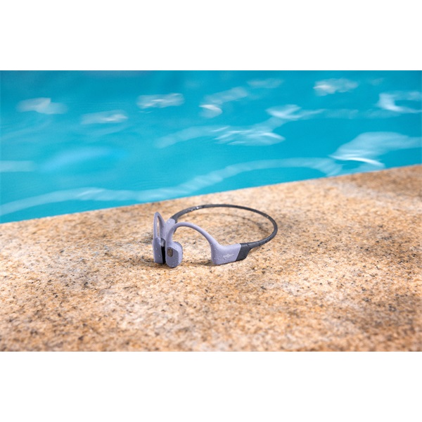 Shokz OpenSwim Pro USB-C csontvezetéses Bluetooth Open-Ear sport fejhallgató Szürke