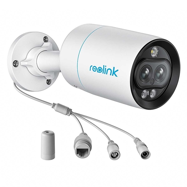 Reolink P330M 8MP H265 2,8 és 8mm IR30m+fehérfény kétirányú hang PoE dual-lencsés csőkamera