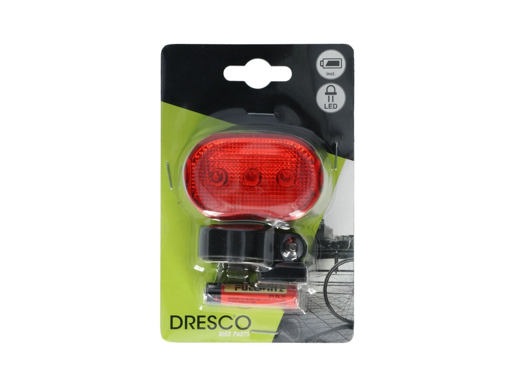 Dresco , Kerékpáros Hátsó Lámpa - 3xLED (375251105)