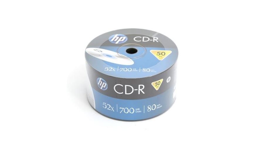 HP 80'/700MB 52x CD lemez zsugorhengeres 50db/henger HP 80'/700MB 52x CD lemez zsugorhengeres 50db/henger