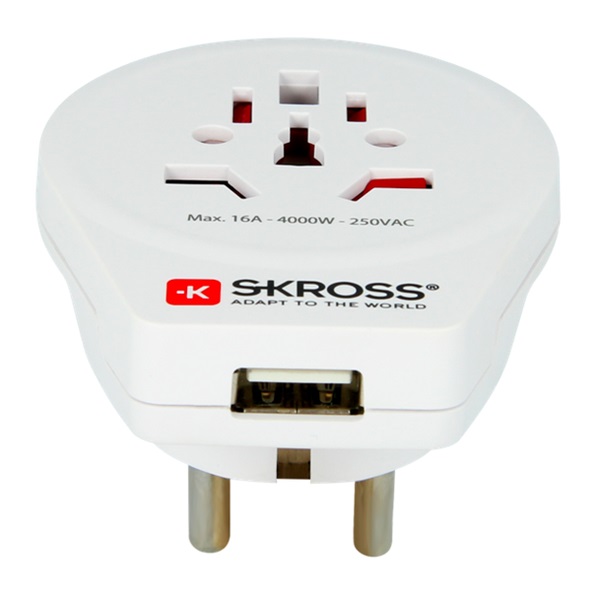 SKROSS World to Europe utazó adapter (SKR-WORLDTOEUUSB) SKROSS World to Europe utazó adapter (SKR-WORLDTOEUUSB)
