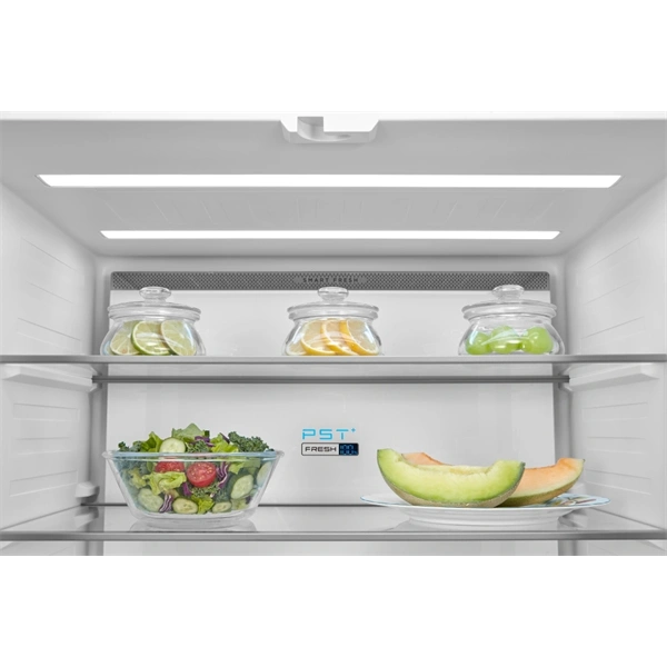 Midea MDRF600BIE70 Hűtő:276L Fagyasztó:159L No frost négyajtós hűtőszekrény Inox