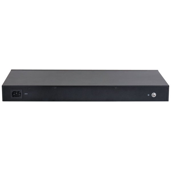 Dahua CS4226-24ET-375  Cloud menedzsment  24x 100Mbps at/af PoE  2x 1Gbps  2x 1Gbps SFP 375W Mendzselhető PoE switch