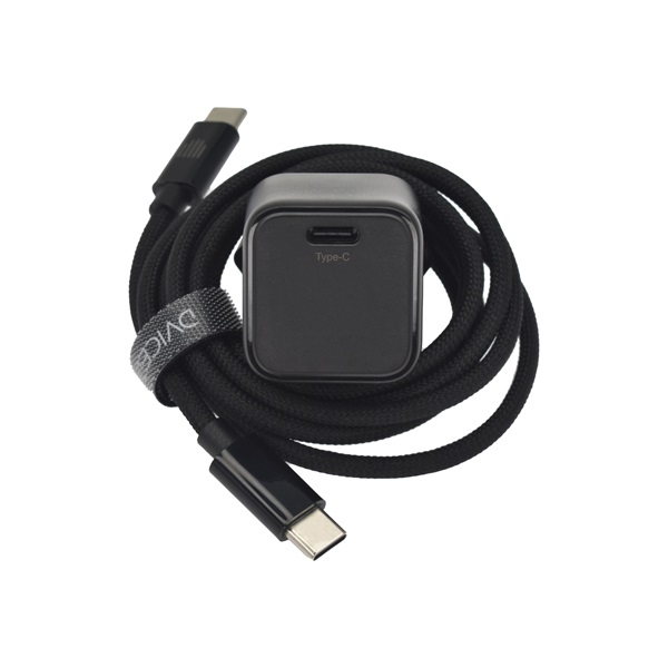 Dviced Wall Charger 30W and 1,25m cable GaN EU Hálózati töltő Fekete
