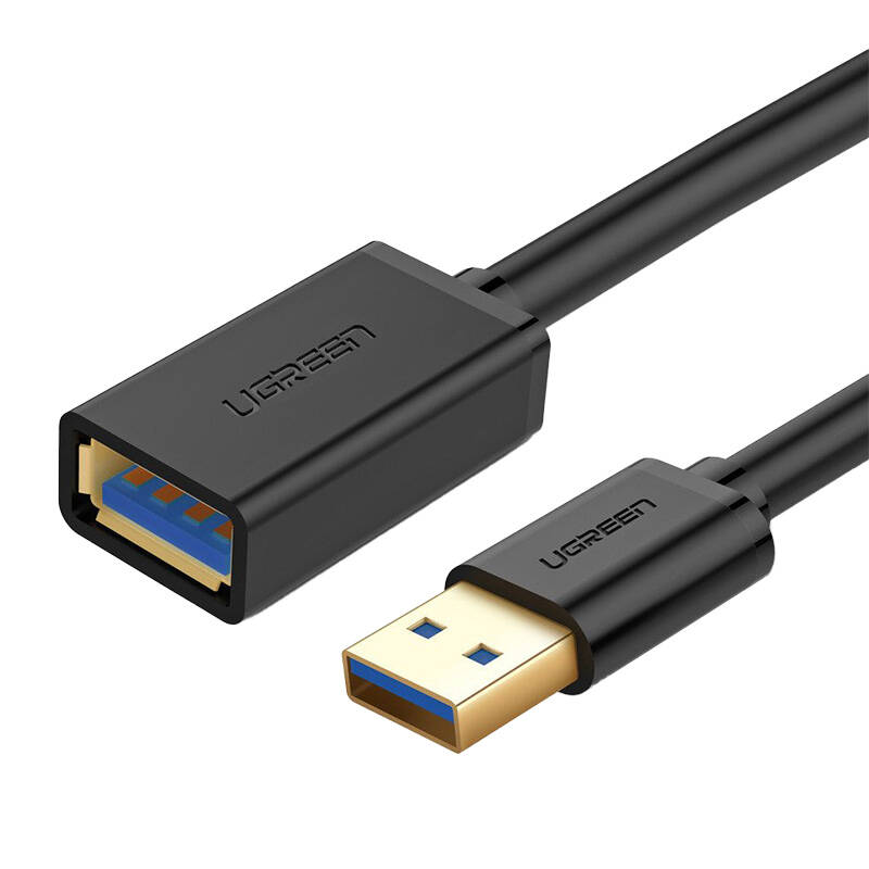 UGREEN 1,5 m-es hosszabbító USB 3.0 kábel (fekete) UGREEN 1,5 m-es hosszabbító USB 3.0 kábel (fekete)