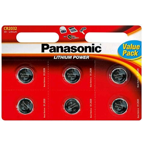 Panasonic 3V Lítium gombelem 6db-os (CR2032L/6BP) Panasonic 3V Lítium gombelem 6db-os (CR2032L/6BP)
