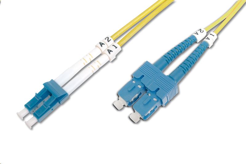 Digitus DK-2932-02 Fiber Optic Singlemode patch kábel LC / SC 2m sárga Digitus DK-2932-02 Fiber Optic Singlemode patch kábel LC / SC 2m sárga