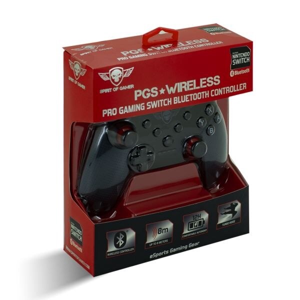 Spirit of Gamer vezeték nélküli kontroller fekete-piros (SOG-BTGPS)